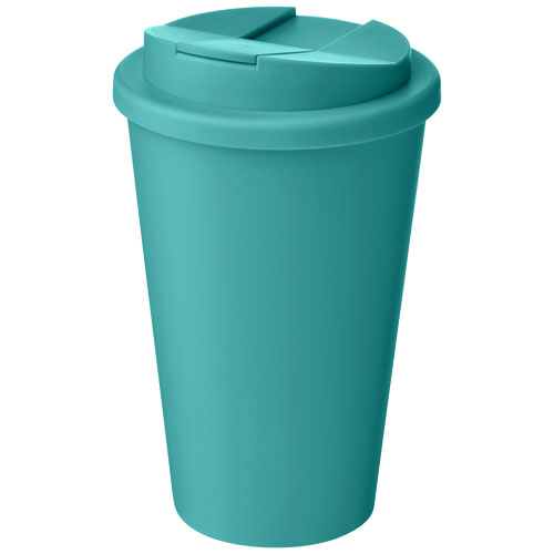 Gobelet isotherme personnalisé 350 ml anti-fuite Americano® Renew Bleu récif